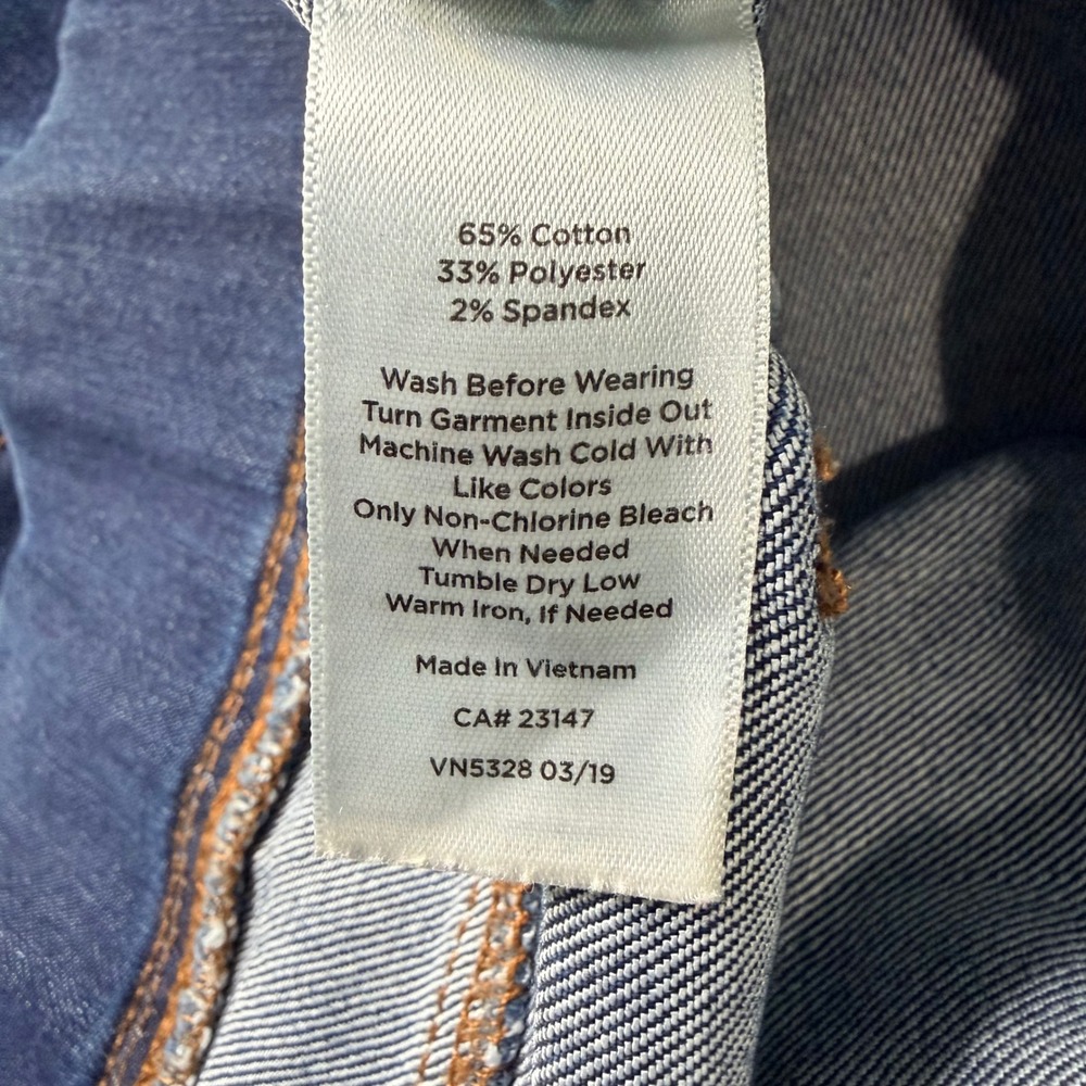 Talbots Flawless Pull-On Jegging Womens 10 x 29" Blue Denim Dark Wash Stretch - Picture 11 of 14
